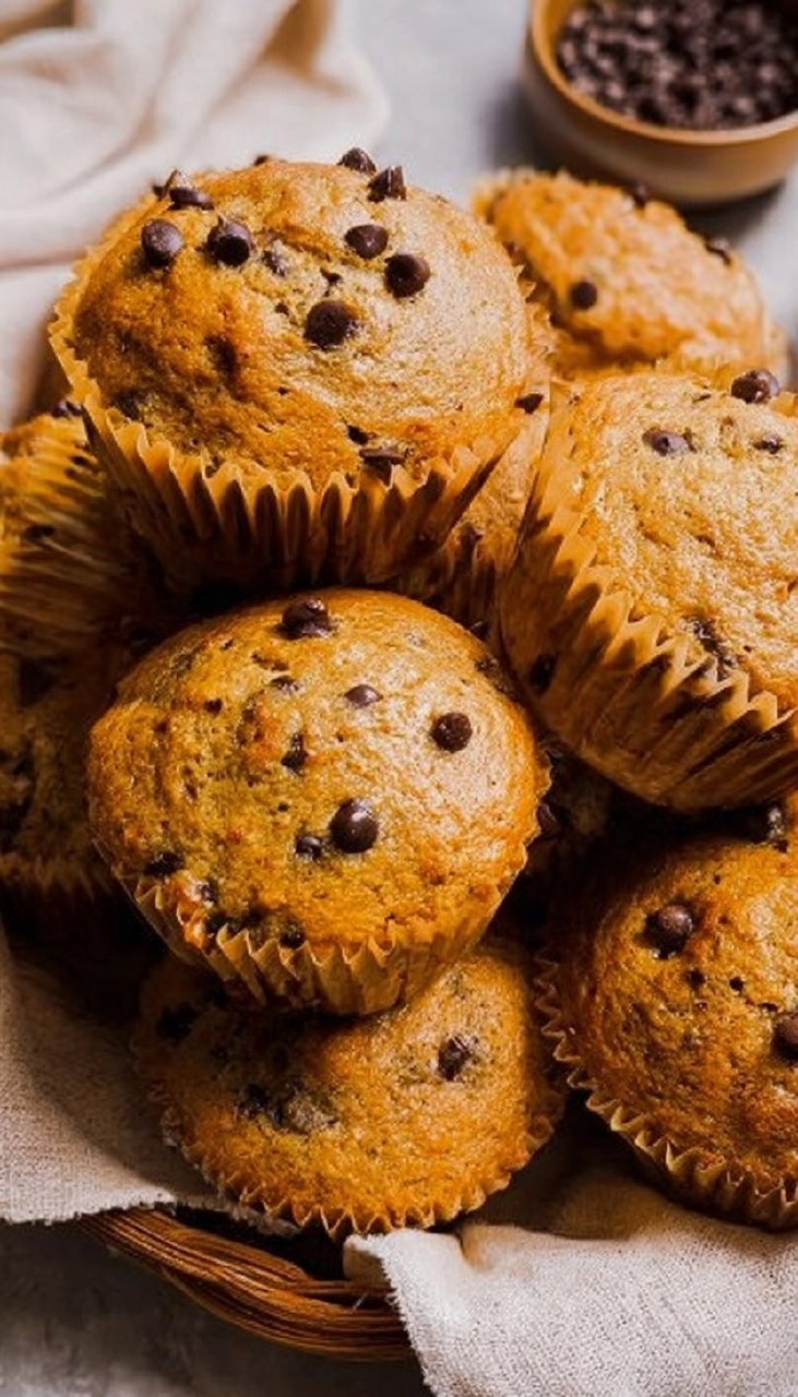 Cottage Cheese Chocolate Chip Muffins