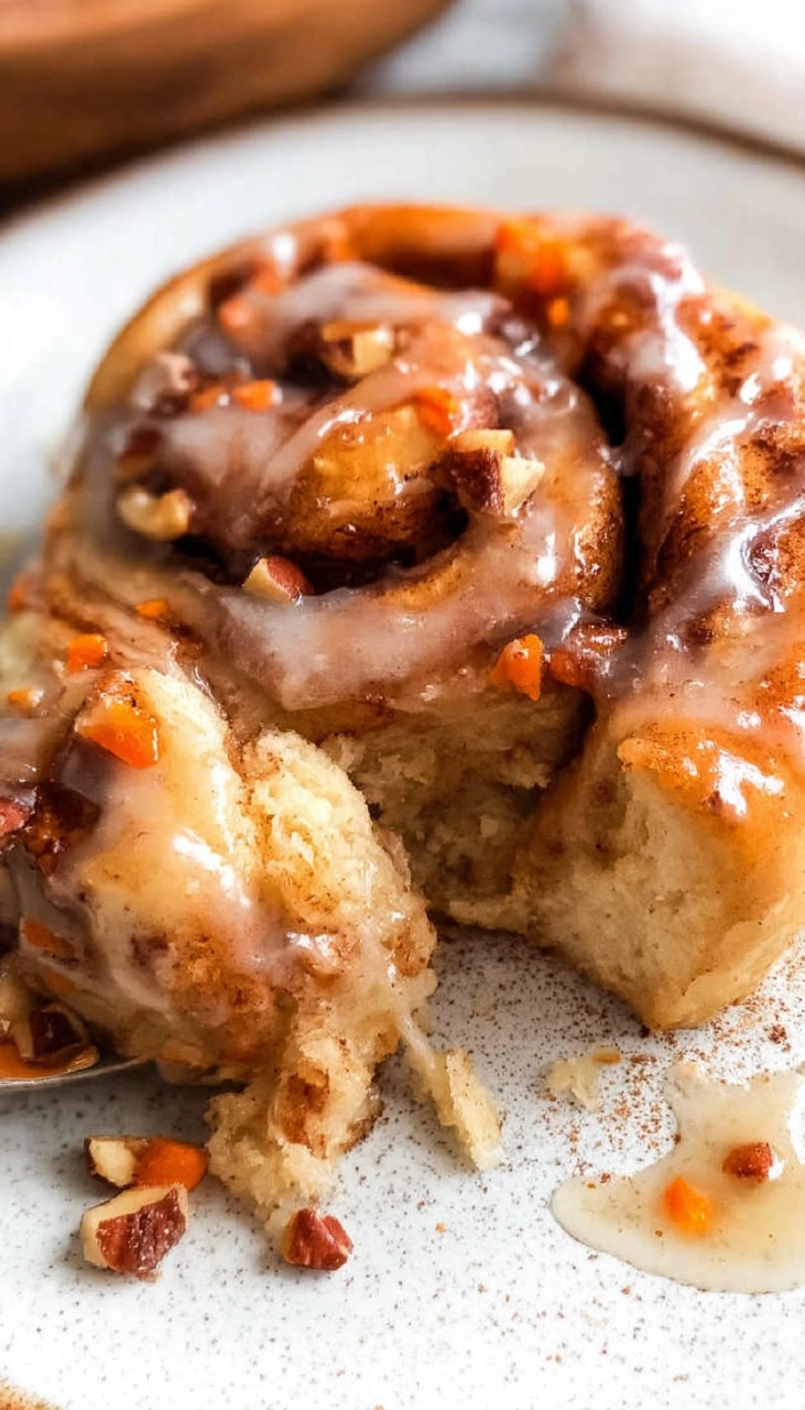 Gluten Free Carrot Cake Cinnamon Rolls