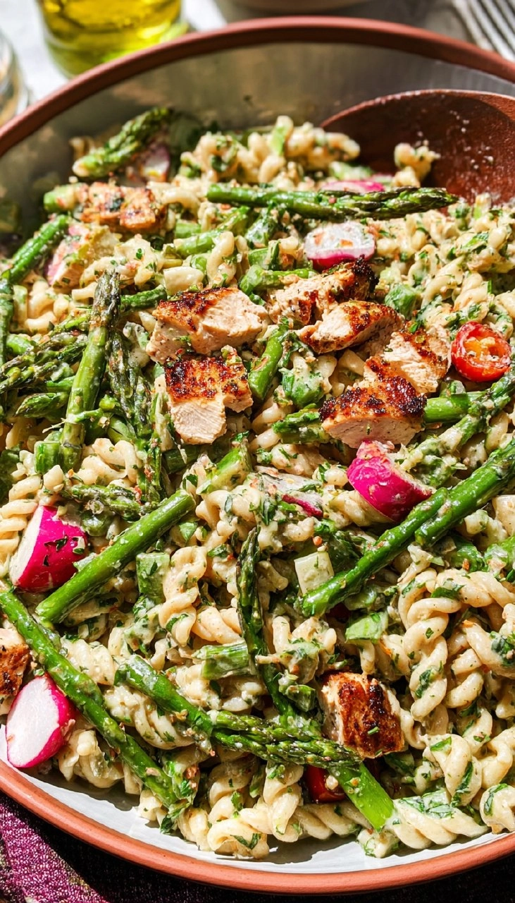 Honey Mustard Chicken Pasta Salad