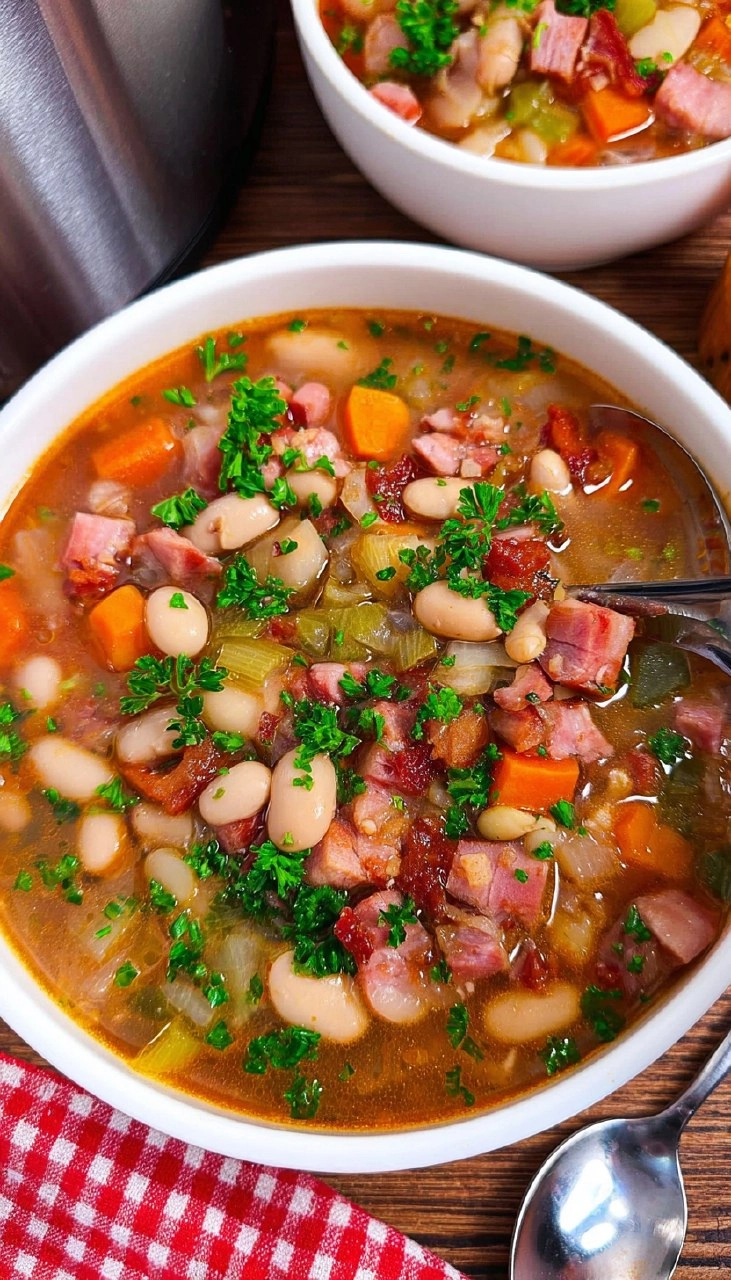 Instant Pot Ham and Bean Soup