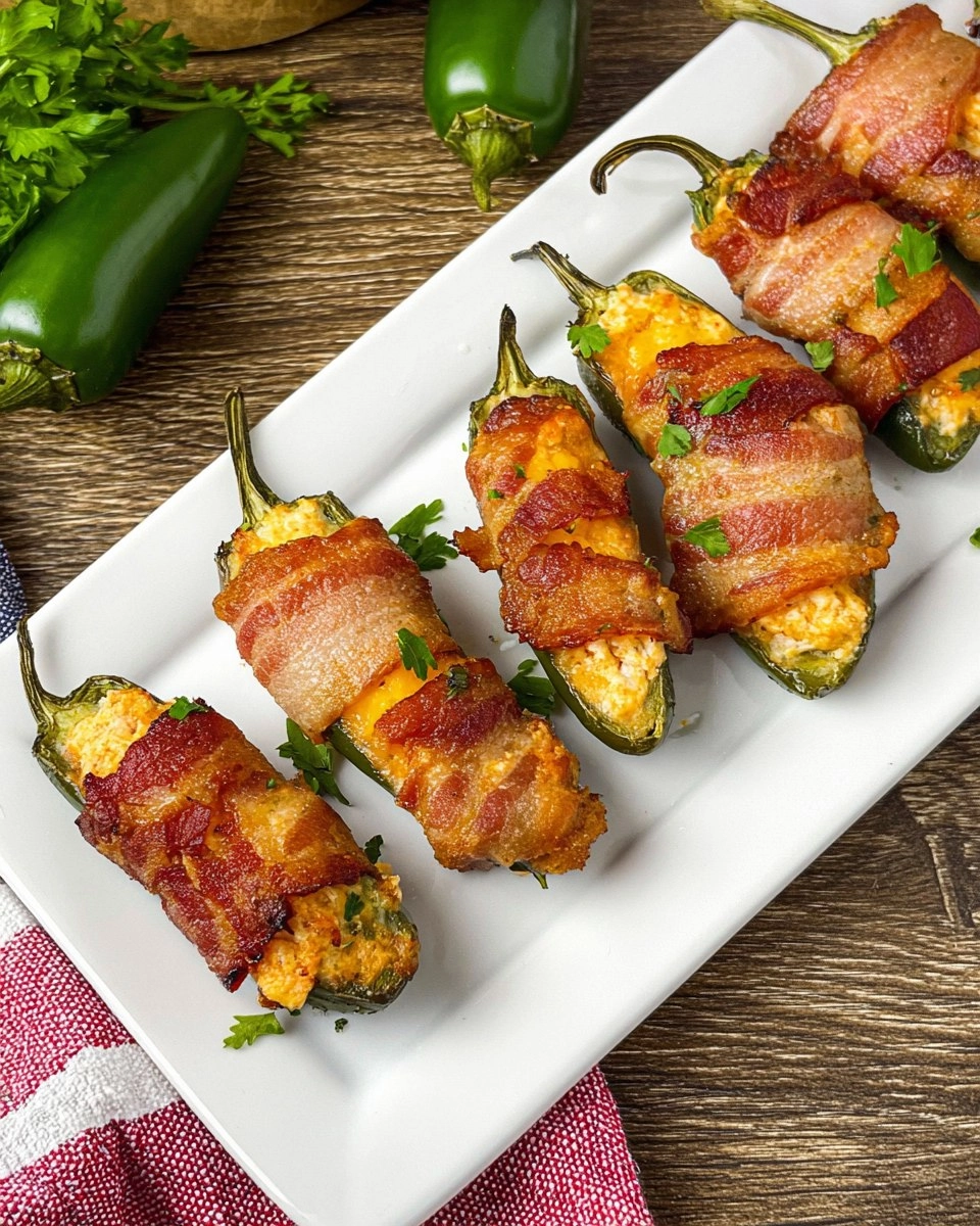 Bacon-Wrapped Jalapeño Poppers