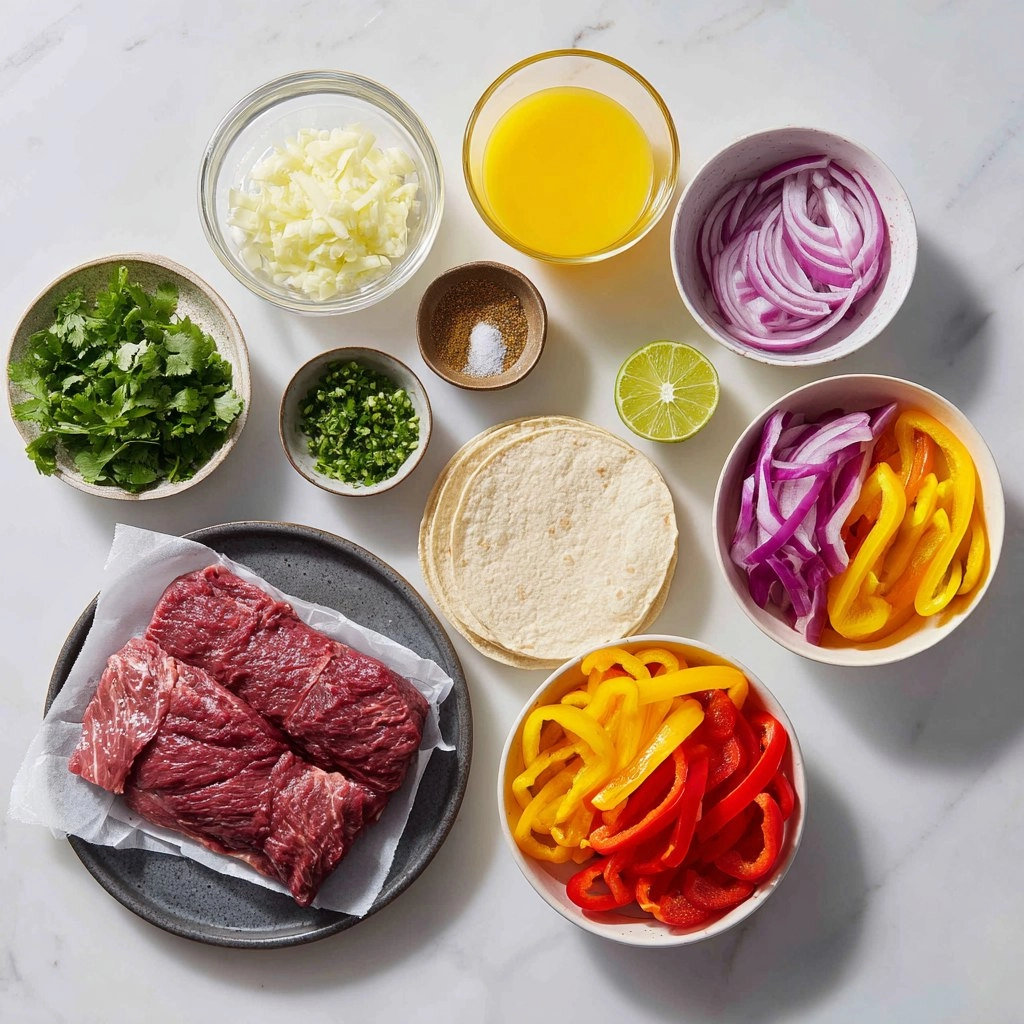 Beef Skirt Steak Fajitas
