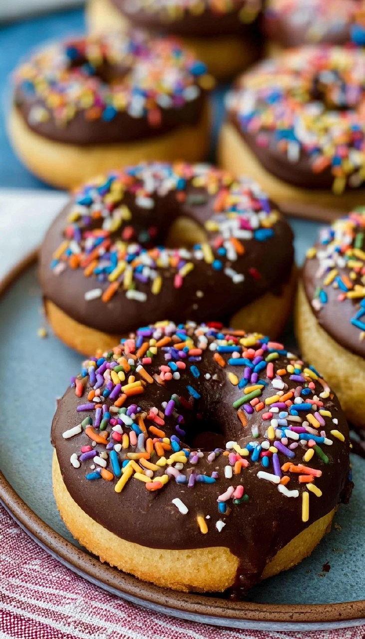 Chocolate-Frosted-Baked-Donuts-Recipe