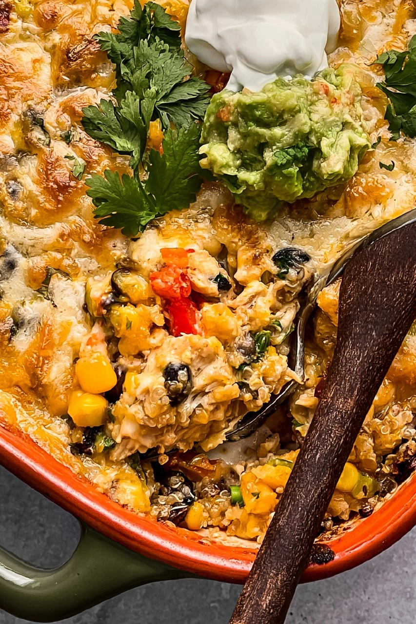 Mexican Quinoa Casserole with Chicken