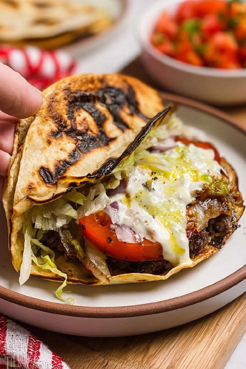 Smash Burger Tacos